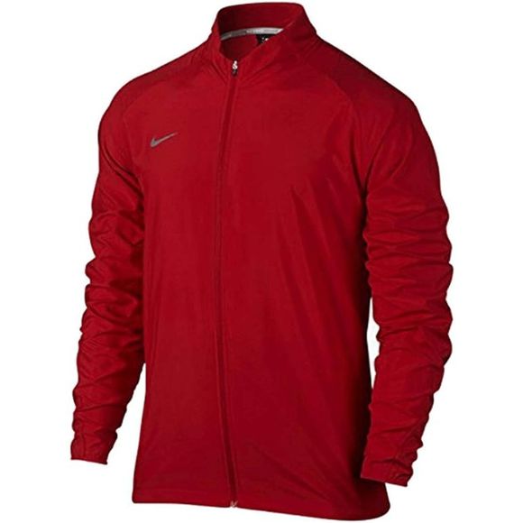 NEW Men XL NIKE Team PR Woven Running Jacket Full Zip Long Sleeve 728257-657 Red - Picture 1 of 2